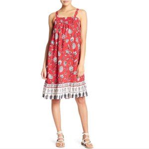 BeachLunchLounge Dress Sundress Women’s Lila Smocked Red Floral Size Small